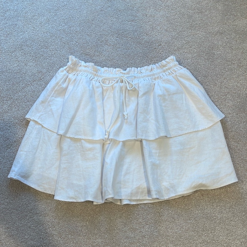 Stoney Clover Lane X Target White Ruffle Skirt Size Small